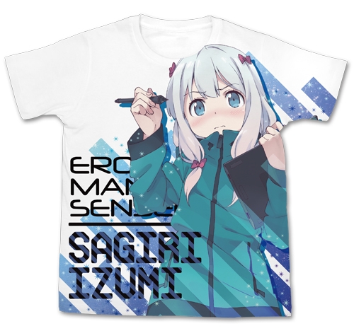 グッズ Tシャツ エロマンガ先生 和泉紗霧フルグラフィックtシャツ White L ゲーマーズ キャラクターグッズ商品の総合通販