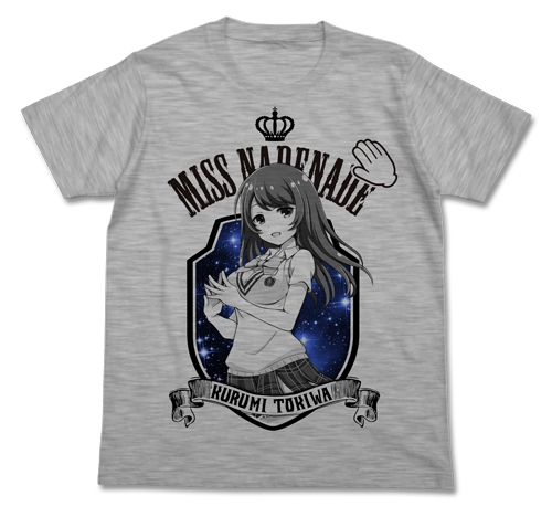 グッズ Tシャツ バトルガール ハイスクール ミスなでなで 常盤くるみtシャツ Heather Gray M ゲーマーズ キャラクターグッズ商品の総合通販