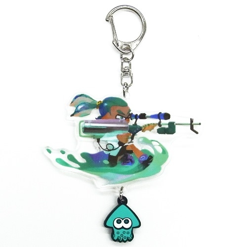 グッズ キーホルダー スプラトゥーン イカす ラバーつき アクリルキーホルダー ボーイ 3kスコープ ゲーマーズ キャラクターグッズ商品の総合通販