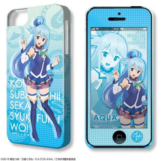 グッズ 携帯グッズ この素晴らしい世界に祝福を Iphone5 5sケース 保護シート1 アクア ゲーマーズ キャラクターグッズ商品の総合通販