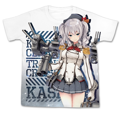 グッズ Tシャツ 艦隊これくしょん 艦これ フルグラフィックtシャツ 鹿島 White S ゲーマーズ キャラクターグッズ商品の総合通販