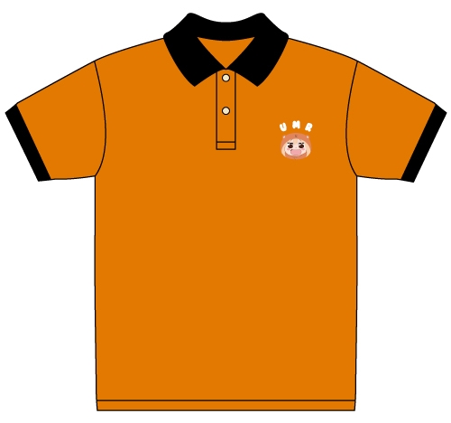 グッズ Tシャツ 干物妹 うまるちゃん うまる刺繍ポロシャツ Orange Black Xl ゲーマーズ キャラクターグッズ商品の総合通販