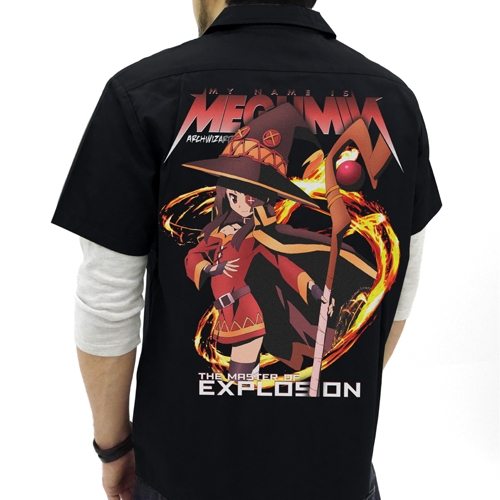 グッズ Tシャツ この素晴らしい世界に祝福を めぐみんフルカラーワークシャツ Black M ゲーマーズ キャラクターグッズ商品の総合通販