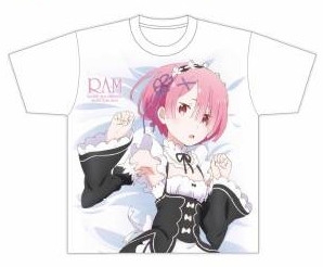 グッズ Tシャツ Re ゼロから始める異世界生活 ラムのフルグラフィックtシャツ Xl ゲーマーズ キャラクターグッズ商品の総合通販