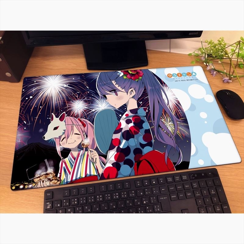 グッズ デスクマット ゆるキャン ラバーマット なでしこ リン 浴衣 ゲーマーズ キャラクターグッズ商品の総合通販