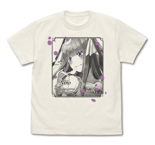 グッズ Tシャツ 五等分の花嫁 中野二乃 Tシャツ Vanilla White S ゲーマーズ キャラクターグッズ商品の総合通販