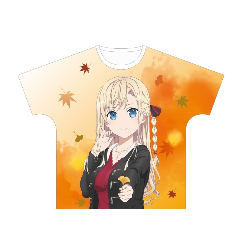 グッズ Tシャツ 劇場版 ハイスクール フリート 描き下ろしイラスト ヴィルヘルミーナ 紅葉狩りver フルグラフィックtシャツユニセックス サイズ M ゲーマーズ キャラクターグッズ商品の総合通販
