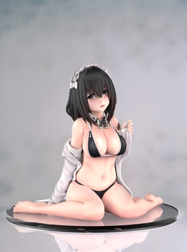 フィギュア 漫画家 イラストレーター新挑限先生 黒水着メイドちゃん Pmma Pvc L 塗装済み完成品フィギュア 特価 ゲーマーズ フィギュア商品の総合通販