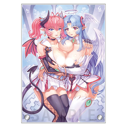 【S-1】A4アクリルアート 天使と悪魔