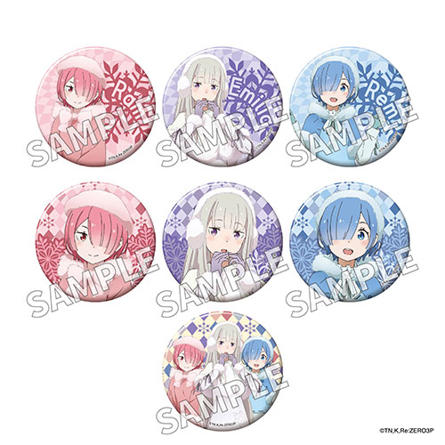 「Re:ゼロから始める異世界生活」トレーディングきらきら缶バッジ  Winter ver.