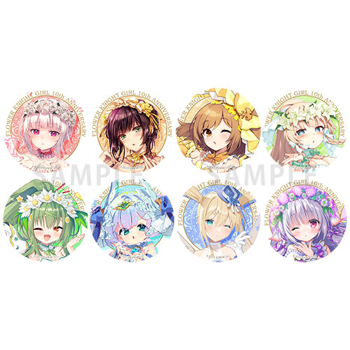 フラワーナイトガール 10th Anniversary缶バッジ