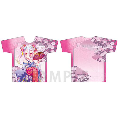 フルグラフィックTシャツ　白　和服サイバー ver.