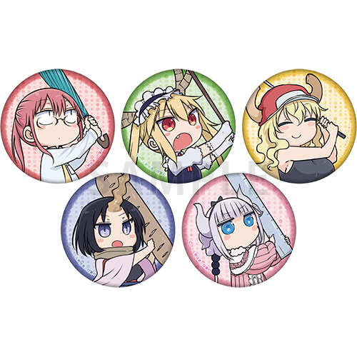 小林さんちのメイドラゴン　缶バッジ ブラインド　全5種