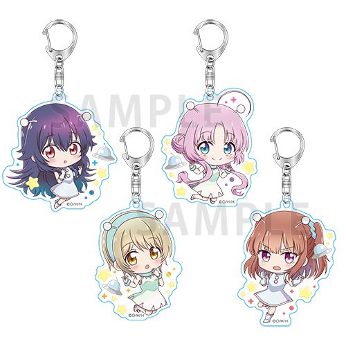 星屑テレパス　アクリルキーホルダー ポピプピ服　4種セット