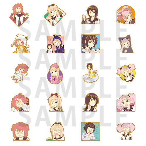 ゆるゆり　ピンズ　ごらく部セット