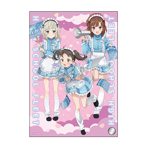 ミニアクリルアート　志摩&芽依&鈴　晴風カフェ ver.
