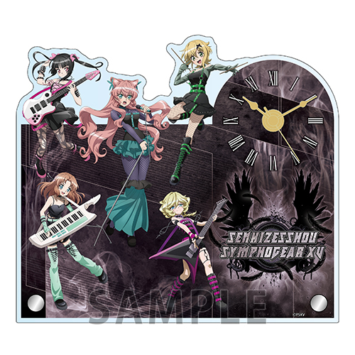 アクリルクロック　マリア&調&切歌&セレナ&キャロル　ヘヴィメタル ver.