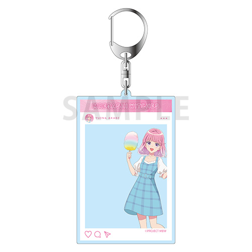 SNS風アクリルキーホルダー　赤城 ユイナ 夏私服 ver.