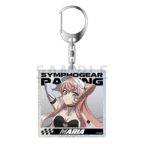 ホログラムアクリルキーホルダー　マリア・カデンツァヴナ・イヴ　SYMPHOGEAR RACING ver.