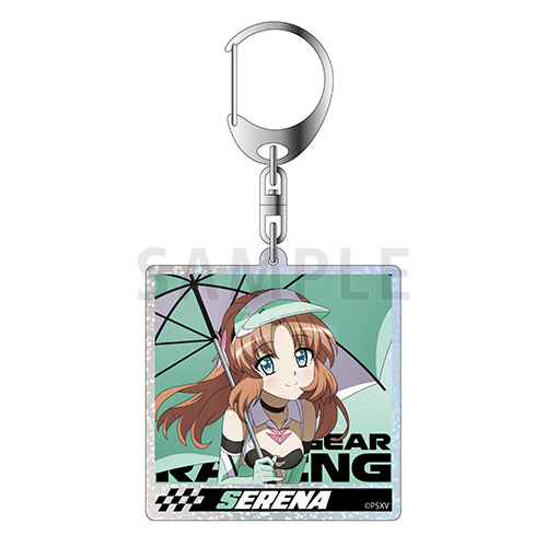 ホログラムアクリルキーホルダー　セレナ・カデンツァヴナ・イヴ　SYMPHOGEAR RACING ver.