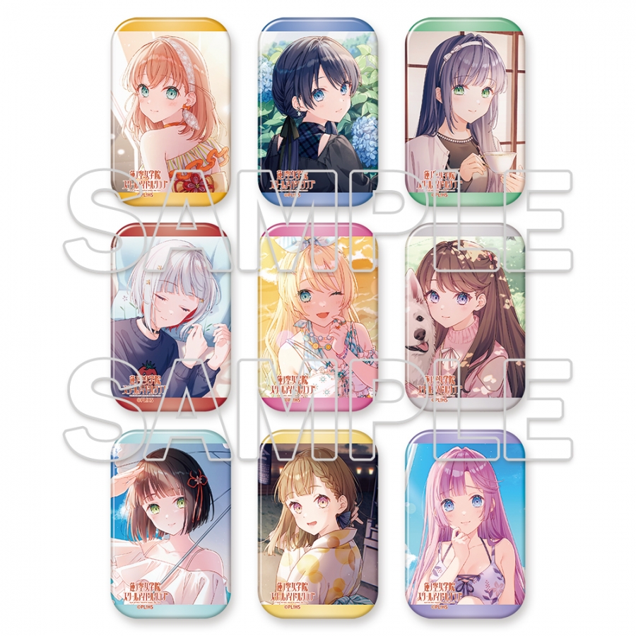『ラブライブ！蓮ノ空女学院スクールアイドルクラブ』トレーディングスタンド付きスクエア缶バッジ Ver.Connect Girls