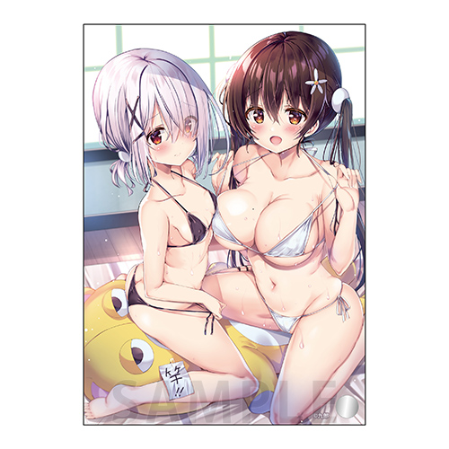 わたしのために脱ぎなさいっ！　ミニアクリルアート　二ノ瀬しずく&白川心菜