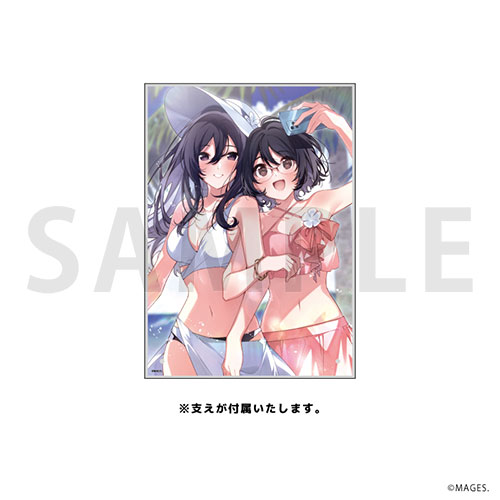 アクリルアートボード(A4サイズ)「メモリーズオフシリーズ」04/北條ちはや&伊勢陽詩(描き下ろしイラスト)