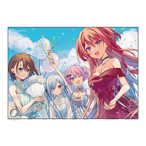 ミニアクリルアート　四姉妹は夜をおまちかね