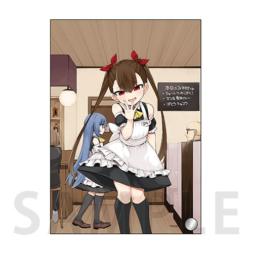 B6ミニアクリルアート メスガキのいる喫茶店